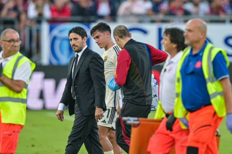 Dybala risque d’être absent pendant un mois, la star de l’AS Roma pourrait manquer le match contre le Slavia