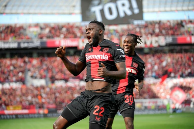 Le joueur du mois aux yeux des analystes : Victor Boniface. Le Nigérian maintient Leverkusen en tête de la Bundesliga.