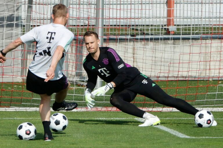 Neuer est proche de retrouver sa place dans les buts du Bayern après 10 mois d’entraînement avec ses coéquipiers